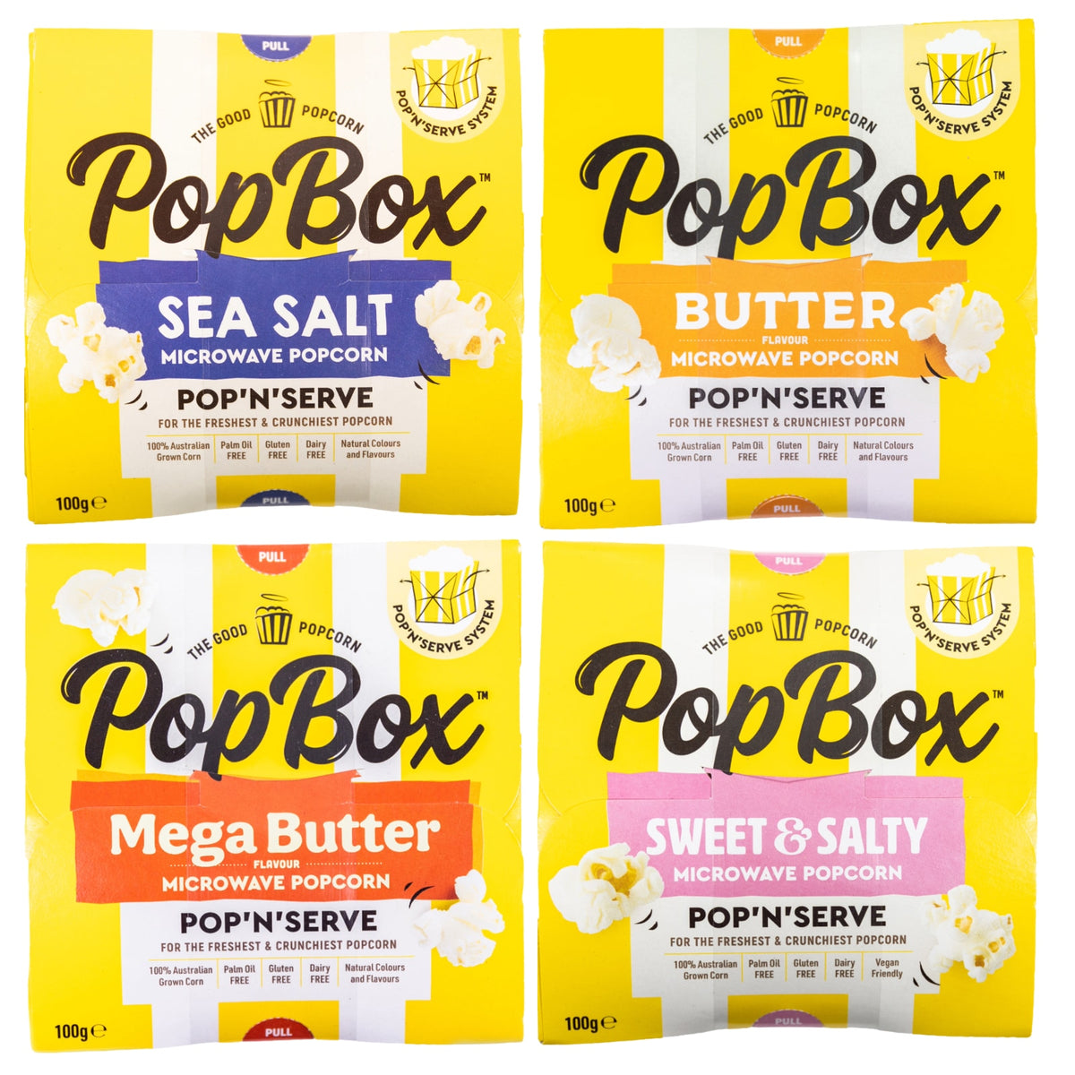 はじめてのPopBox 映画ナイト食べ比べセット|4種×1箱