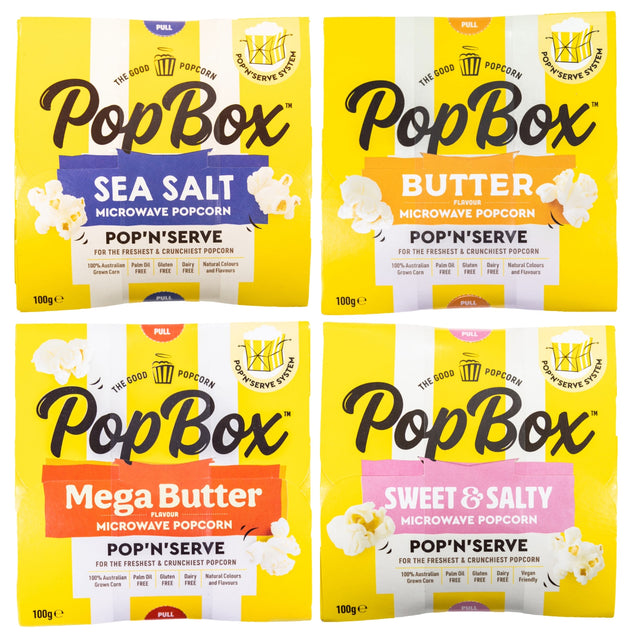 はじめてのPopBox 映画ナイト食べ比べセット｜4種×1箱